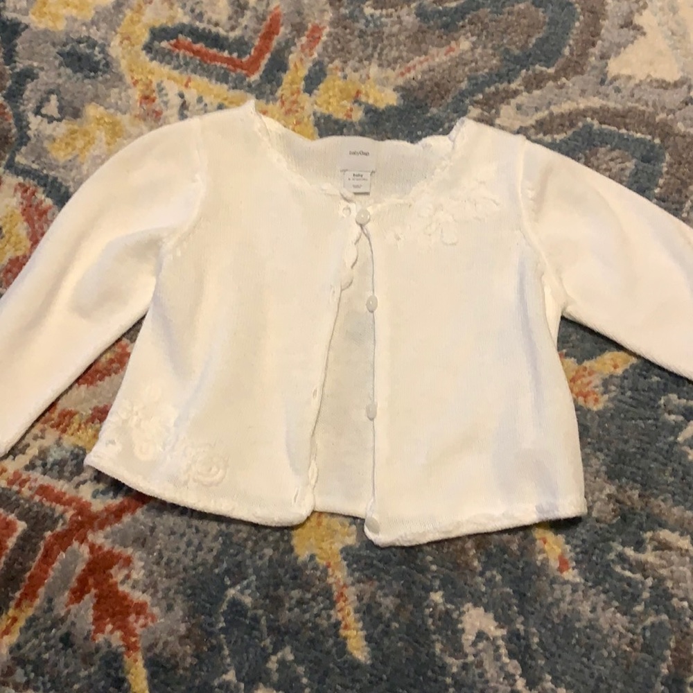 Baby Gap white button up sweater